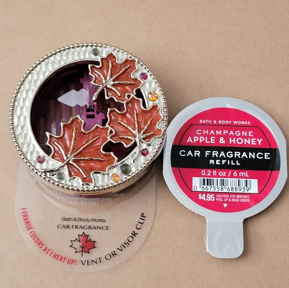 NWT! BBW Color Changing Leaf Vent/Visor Clip - Picture 1 of 2